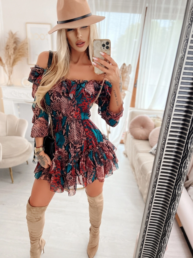 Kozaki muszkieterki cappuccino na szpilce I337