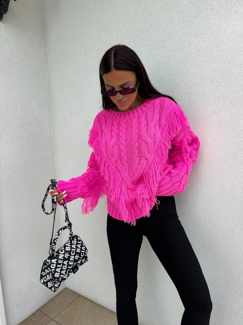 Sweter INDIANA - barbi róż