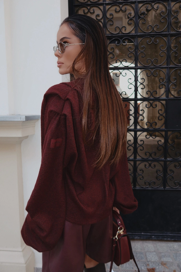 Sweter TELL HER bordo