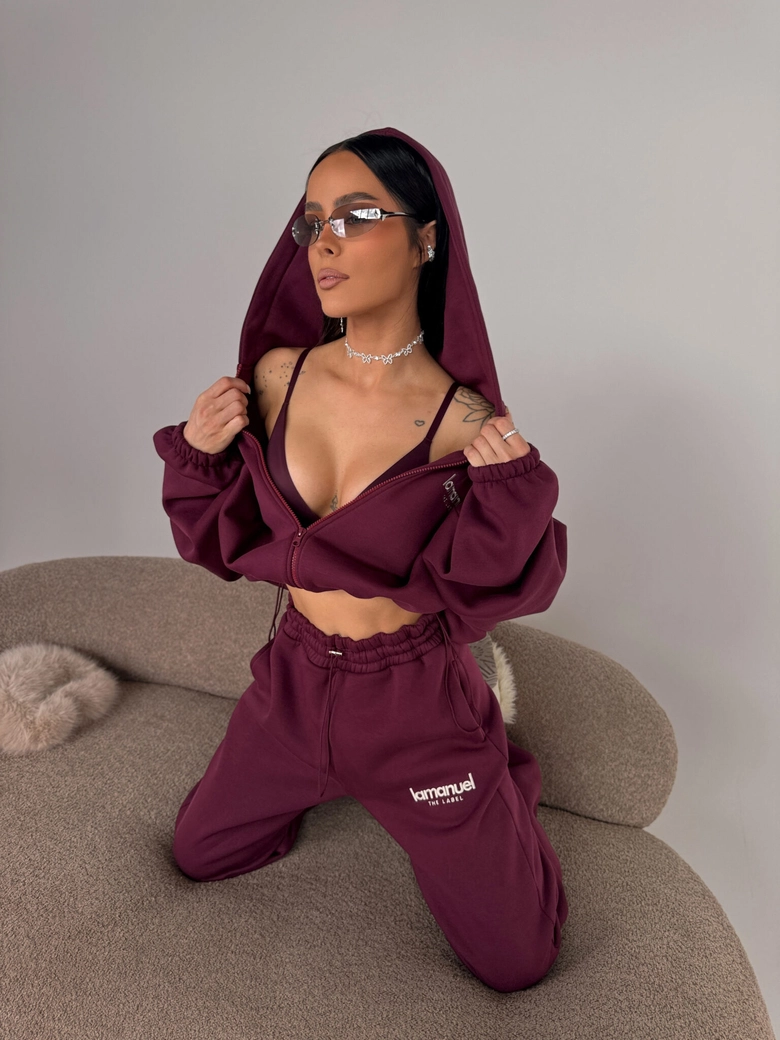 Bluza CREAMY bordo