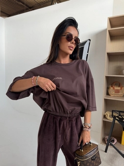 Tshirt HUNT czekolada