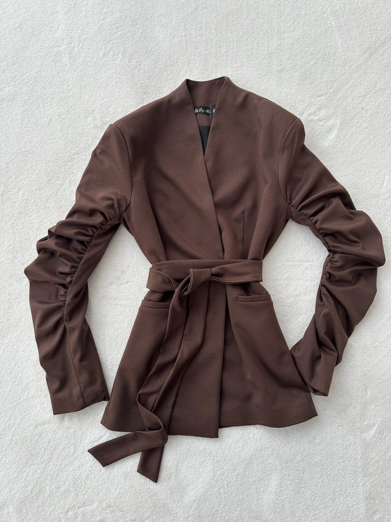 Marynarka ISABELLE – czekoladowa R19024