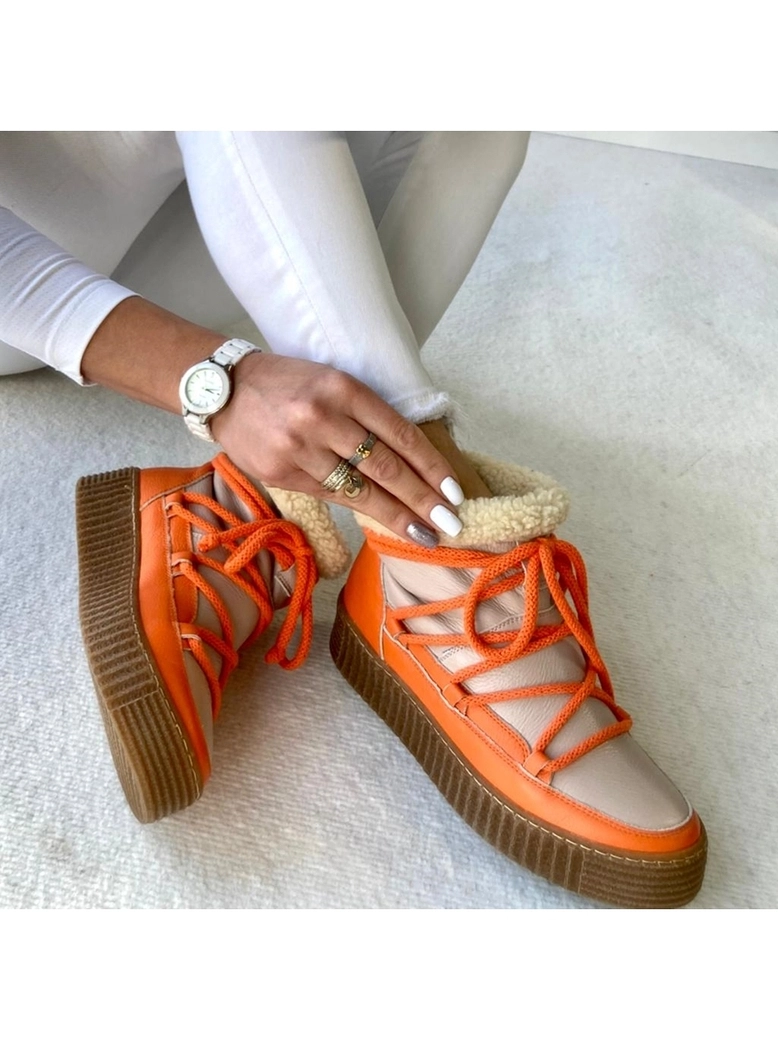 Śniegowce beżowo pomarańczowe z wiązaniem I530