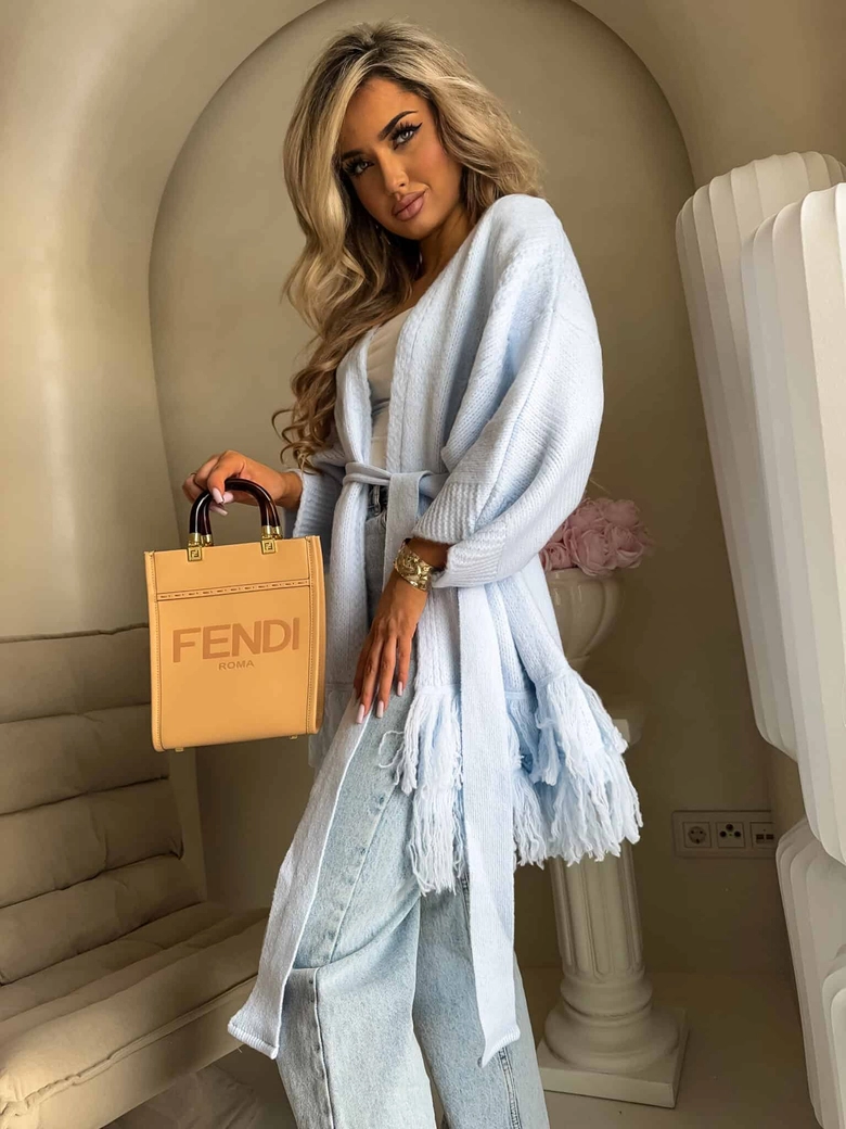 Kardigan ORIANA - baby blue