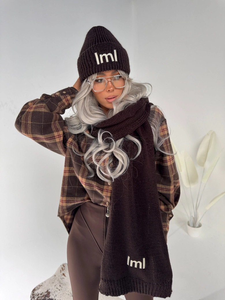 Szalik POLAR czekolada