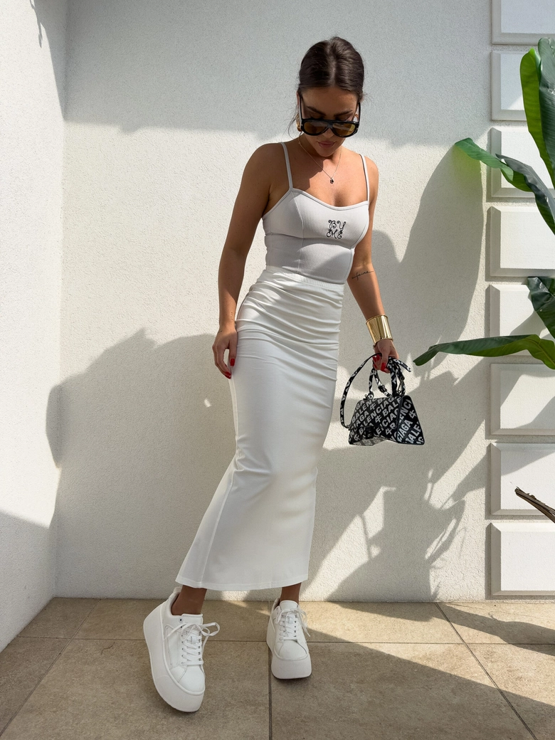 Top prążek LOWE - szary