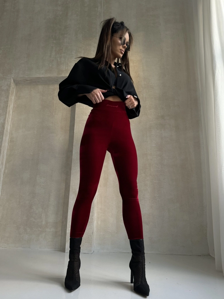 Legginsy VESPER czerwone G18751