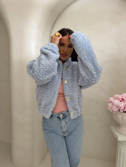 Kurtka bomberka CLOUDY – baby blue