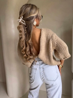 Kardigan ROYAL - ciepły beż