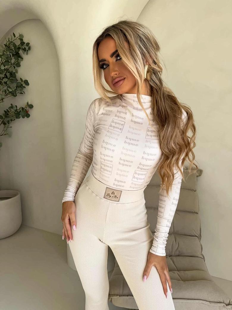 Bluzka SKIN MIU – jasny beż