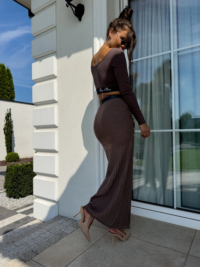 Bluzka ABBA - czekoladowa C16788