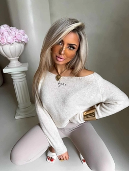 Sweter HERMES – jasny beż