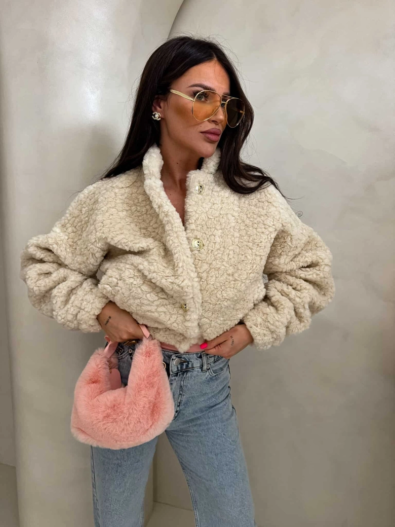 Kurtka bomberka CLOUDY – ecru