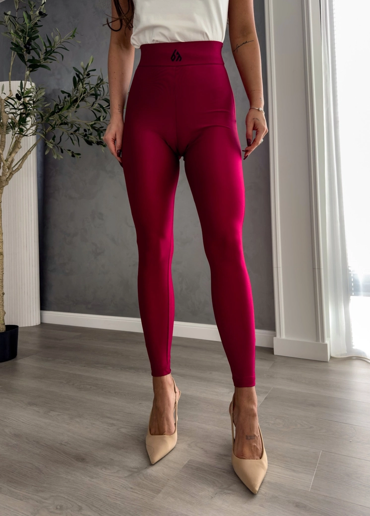 Legginsy GYM - bordowe