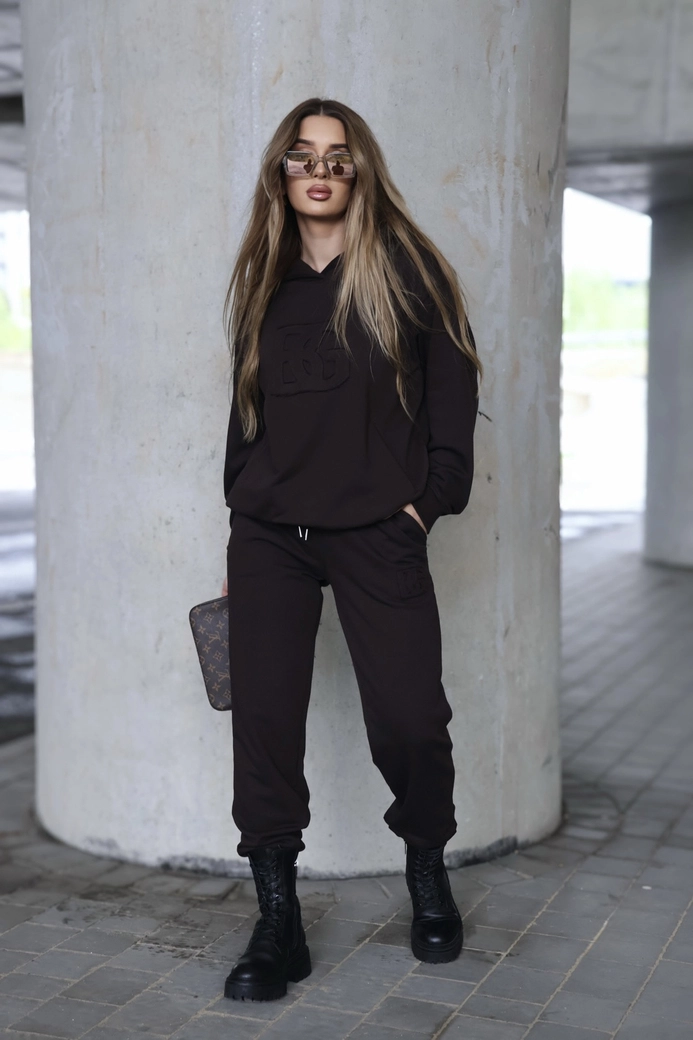 Dres damski BG Matchy | gorzka czekolada