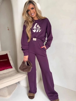 Spodnie SEVEN – śliwka