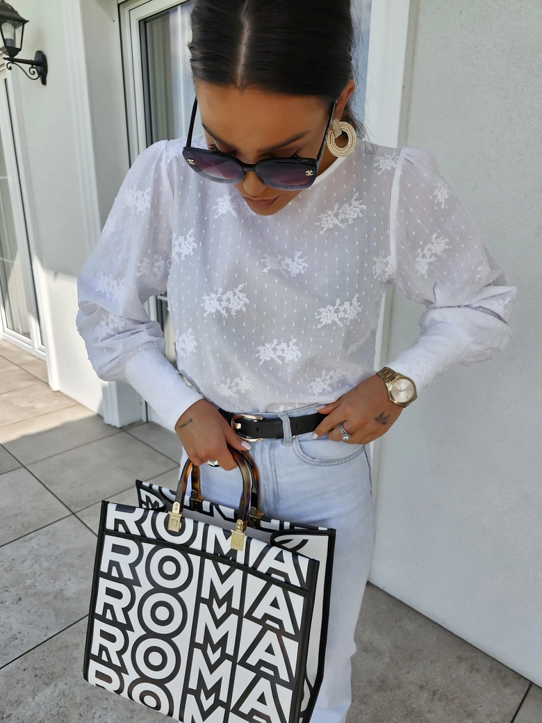 Bluzka MONICA kropeczki - ecru C18617