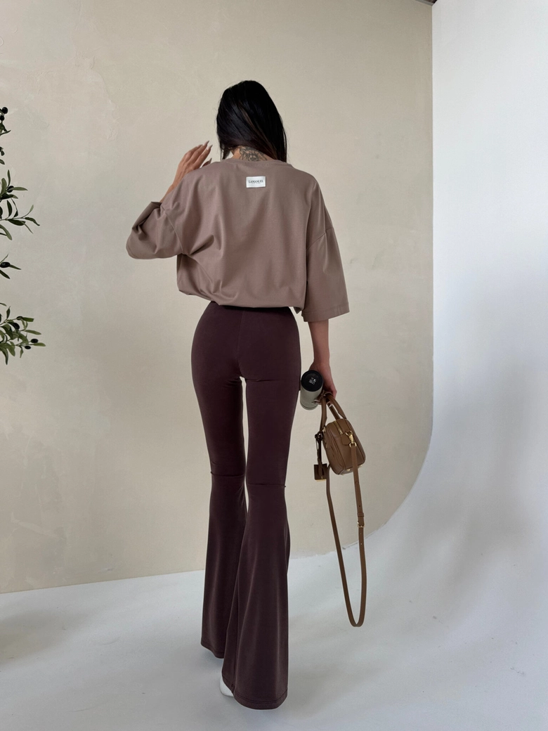 Legginsy BLESSED czekolada