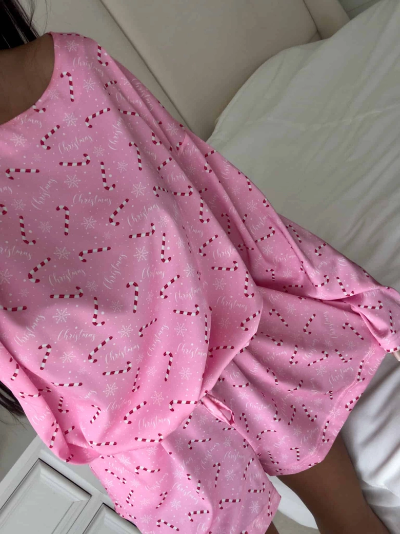 Piżamka CHRISTMAS DOSTĘPNE OD 28.11- różowa