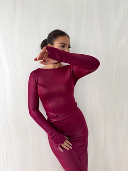 Bluzka SHY Diamond - bordowa C18979