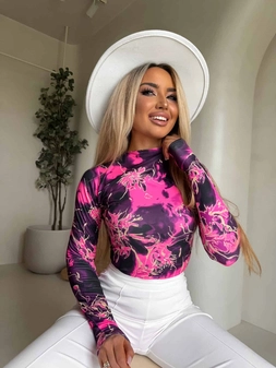 Bluzka SKIN CHAOS – fuksja