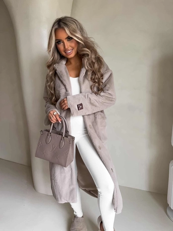 Płaszcz NOELLE – chłodny beż