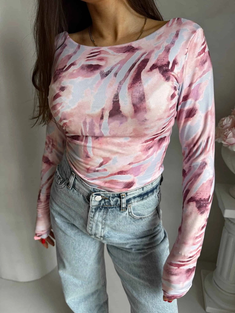 Bluzka VENEZIA print - pastel