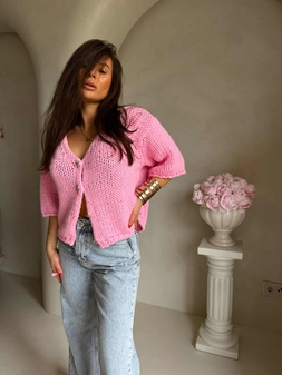 Kardigan ROYAL - różowy