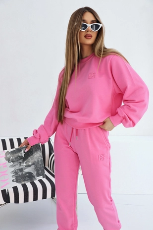 Bluza damska BG Basic | róż barbie