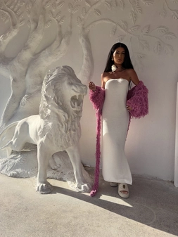 Sukienka SPAIN - ecru