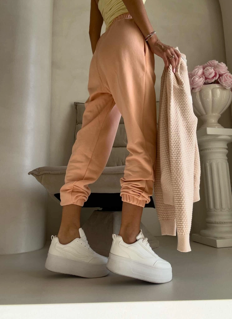 Spodnie dresowe CLASSIC - morelowe