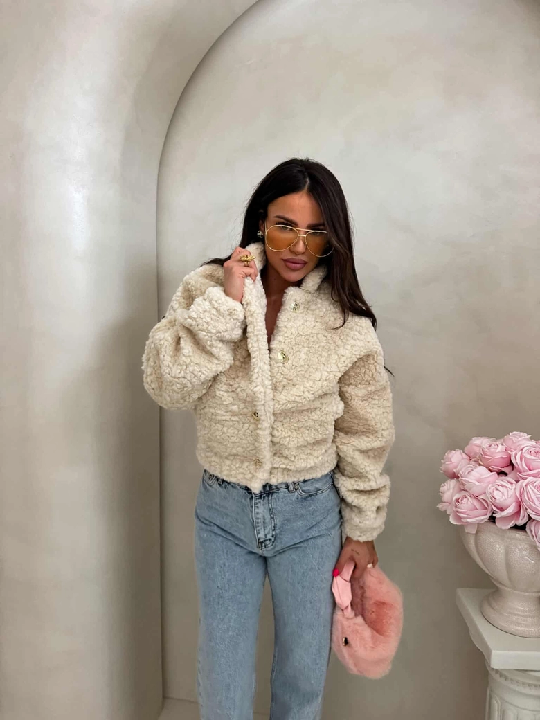 Kurtka bomberka CLOUDY – ecru