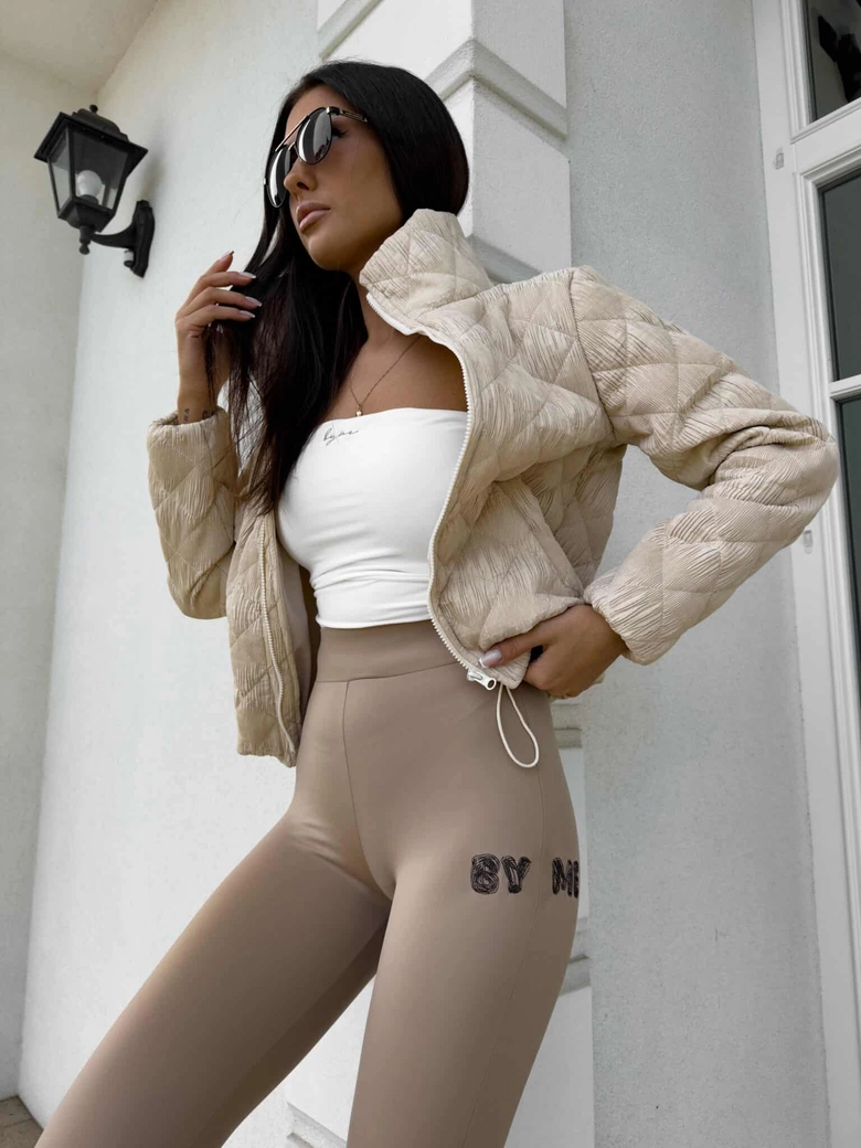 Legginsy WOW - beżowe