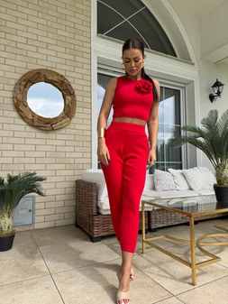 Komplet DELANI ROSE – czerwony