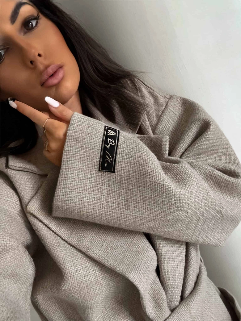 Płaszcz BOSS – beżowy