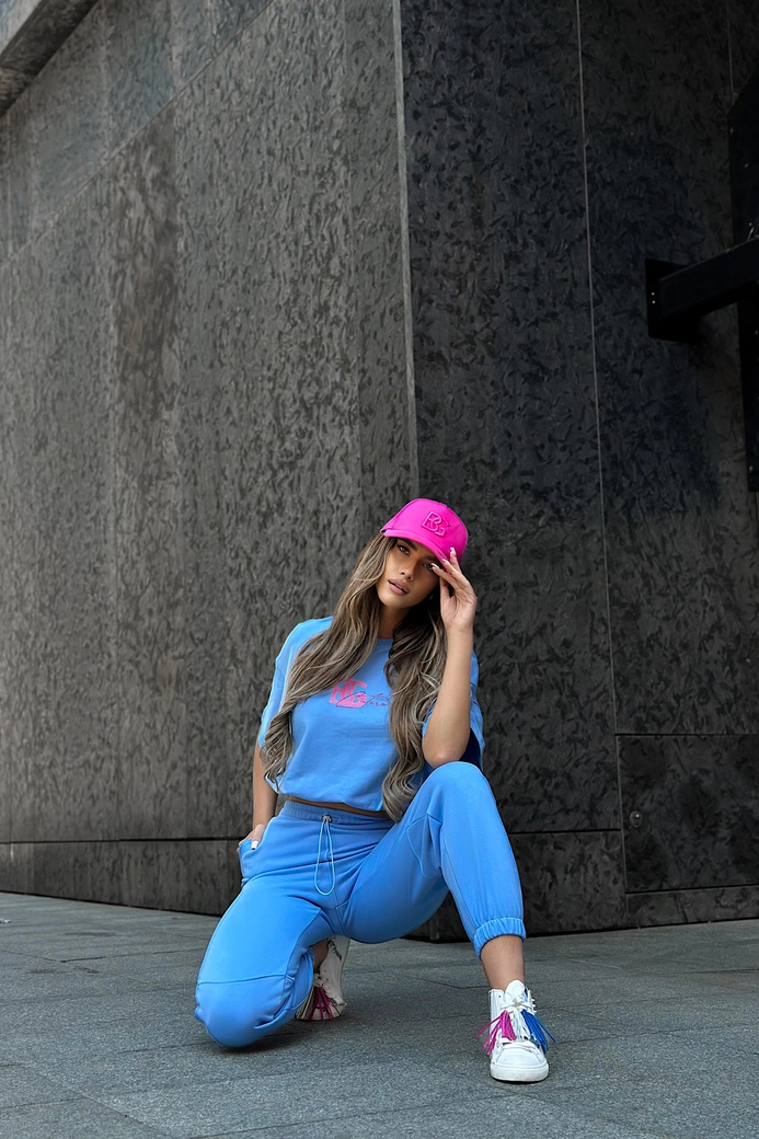 Spodnie damskie BG Trip | niebieski T23114