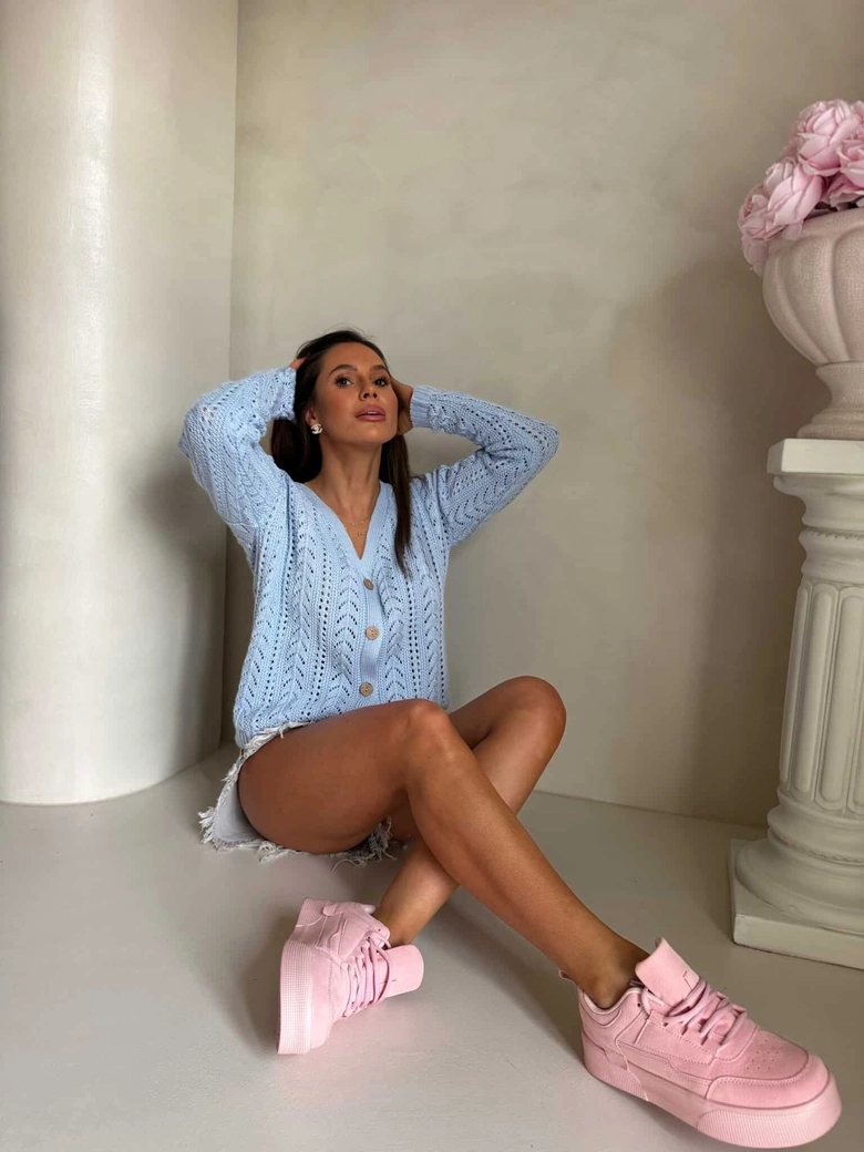 Sweter WOOD – niebieski