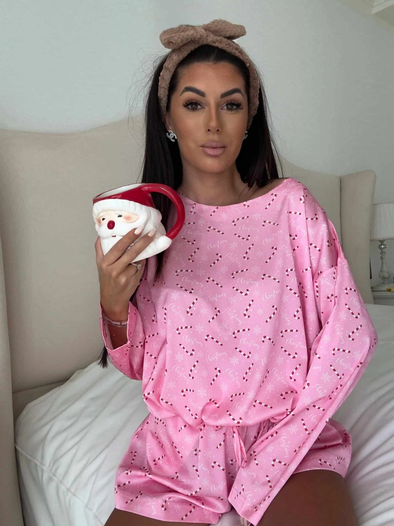 Piżamka CHRISTMAS DOSTĘPNE OD 28.11- różowa