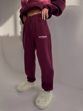 Spodnie CREAMY bordo