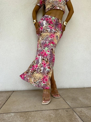 Spódnica VOGUE print pantera – multicolor