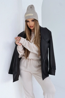 Czapka BG Rosa | beż melanż