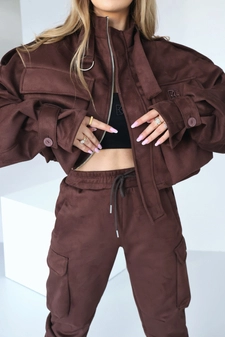 Kurtka damska BG Military | czekolada