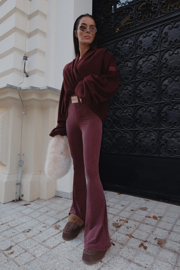 Legginsy BLESSED bordo