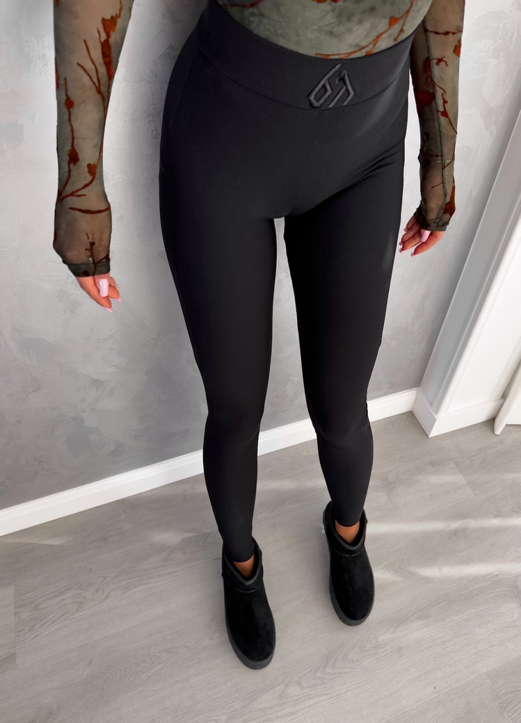 Legginsy FIT logo - czarne G18271