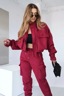 Kurtka damska BG Military | bordo