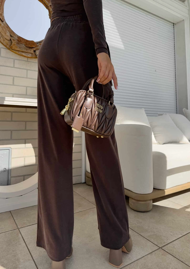 Spodnie LAMIA – czekoladowa