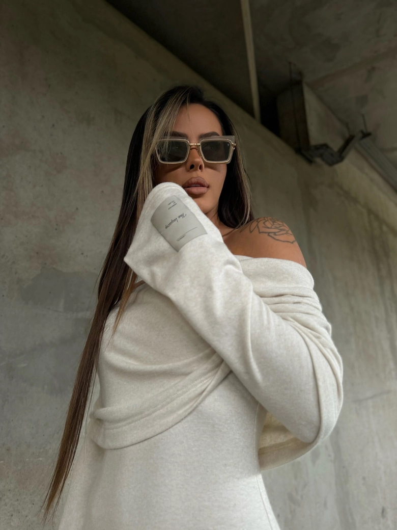 Sukienka VELVET beż A17547