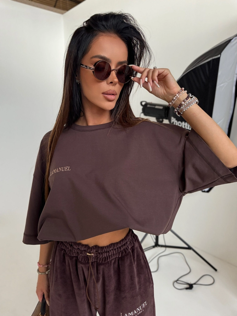 Tshirt HUNT czekolada