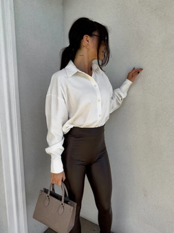 Koszula TENCEL - ecru O17988