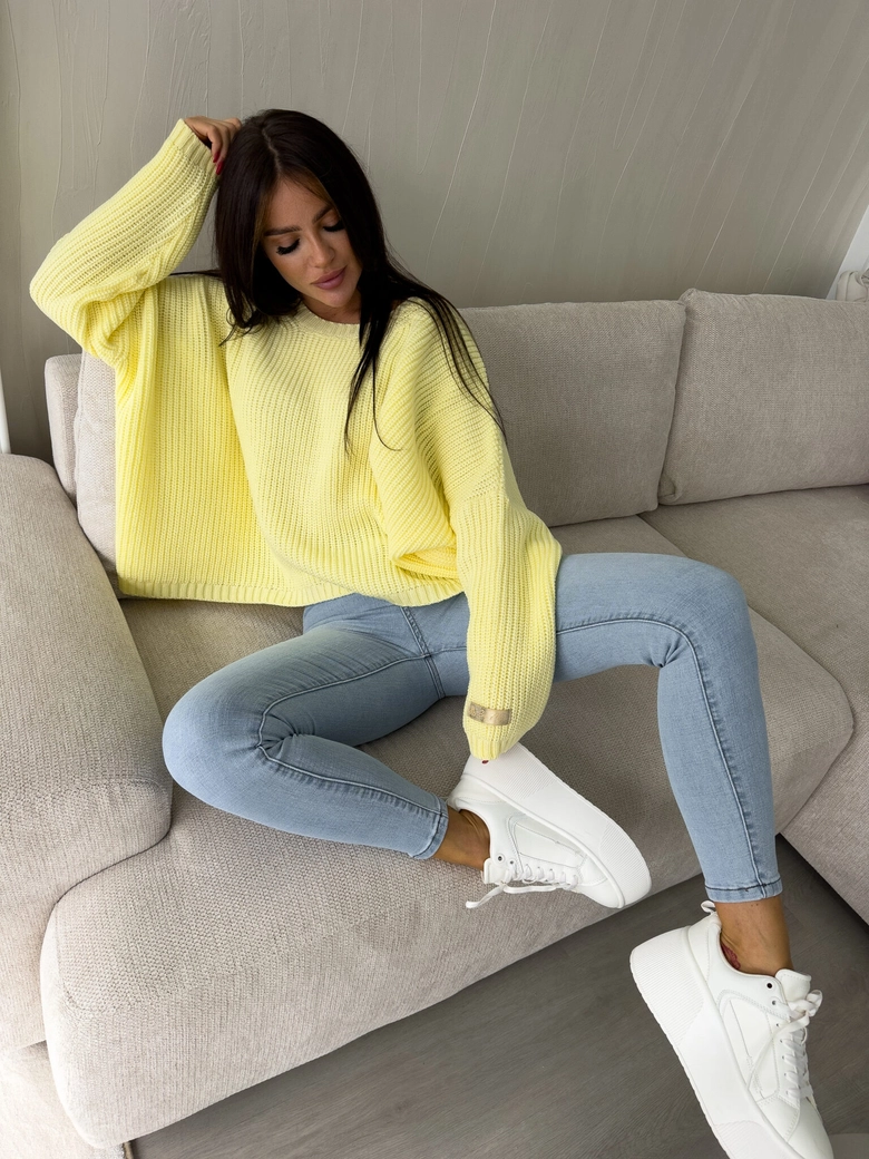 Sweter ZARRA – bananowy E19403